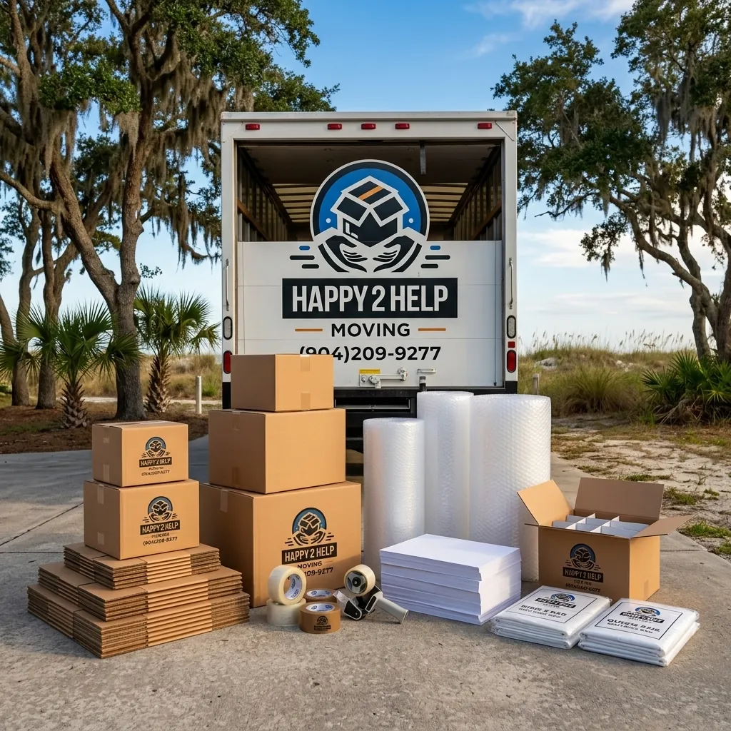 Packing Supplies - Happy 2 Help Moving St. Augustine FL